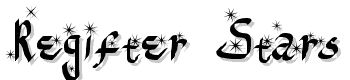 Regifter-Stars font